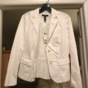 NWT Ralph Lauren white blazer